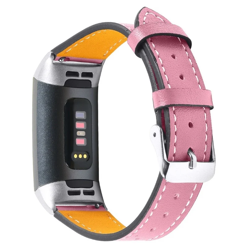 Cool Fitbit Charge 4 / Fitbit Charge 3 Echtes Leder armband
