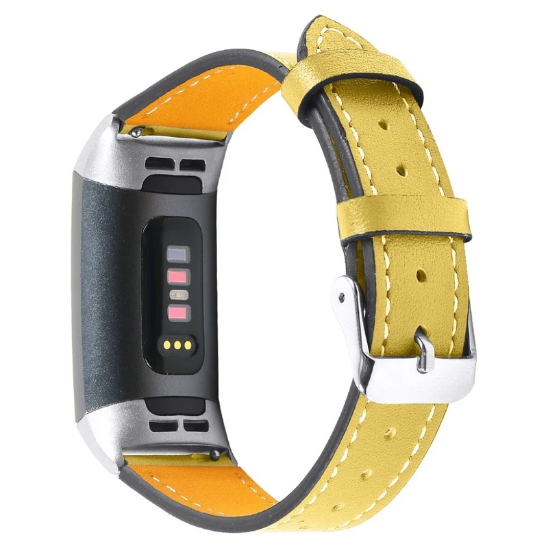 Cool Fitbit Charge 4 / Fitbit Charge 3 Echtes Leder armband
