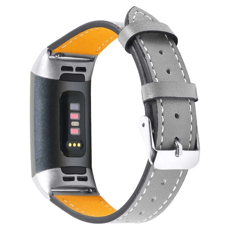 Cool Fitbit Charge 4 / Fitbit Charge 3 Echtes Leder armband