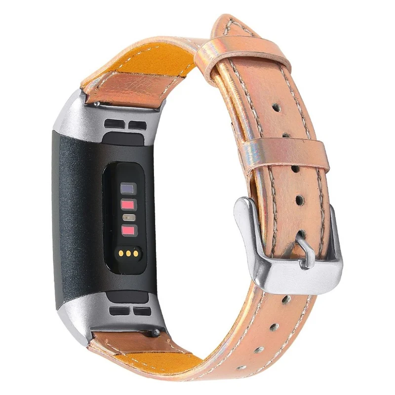 Cool Fitbit Charge 4 / Fitbit Charge 3 Echtes Leder armband
