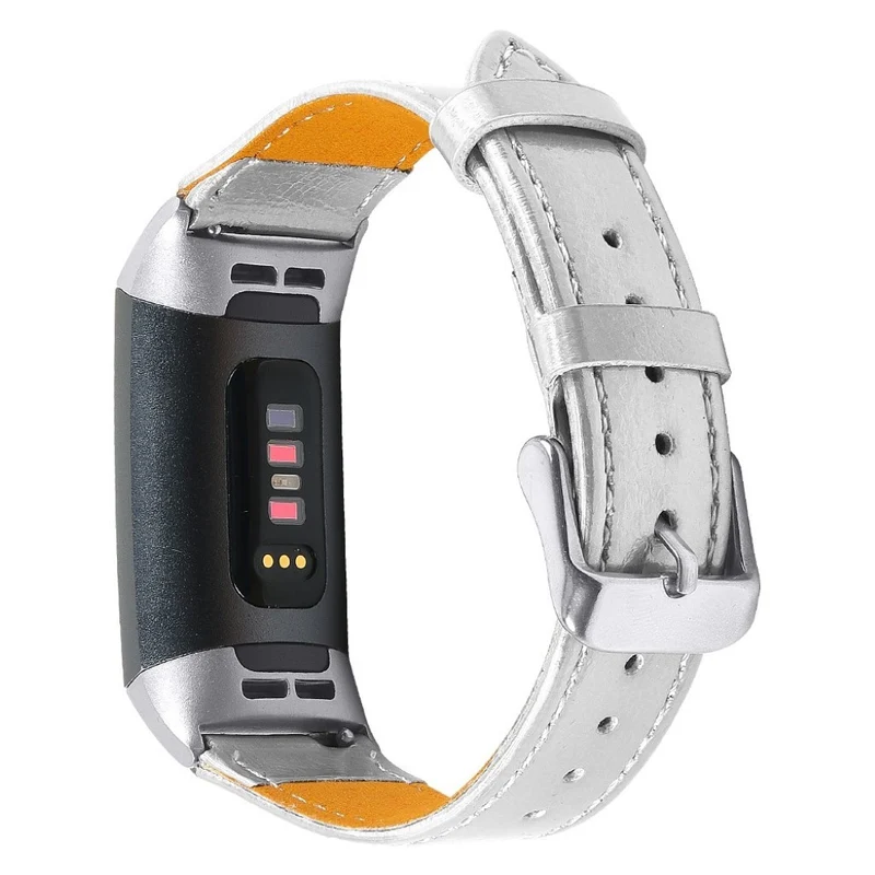 Cool Fitbit Charge 4 / Fitbit Charge 3 Echtes Leder armband