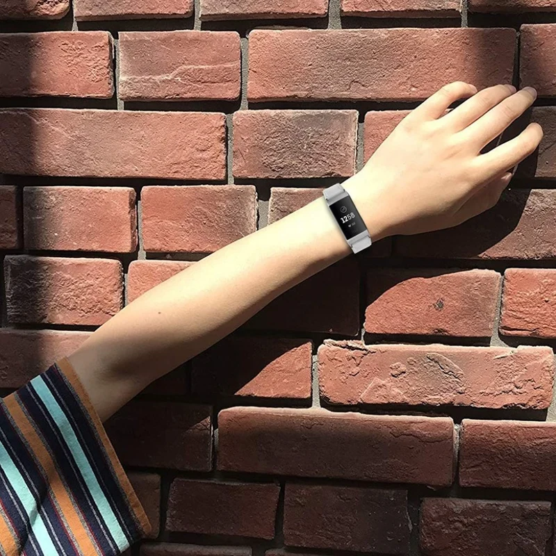 Cool Fitbit Charge 4 / Fitbit Charge 3 Echtes Leder armband
