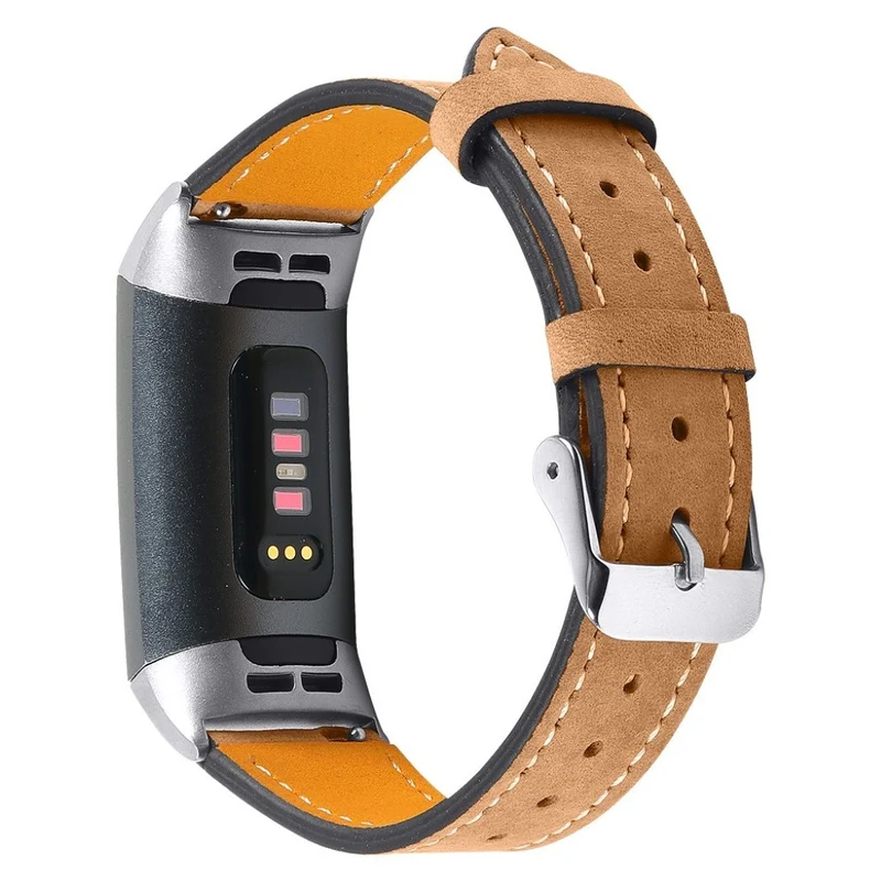 Cool Fitbit Charge 4 / Fitbit Charge 3 Echtes Leder armband