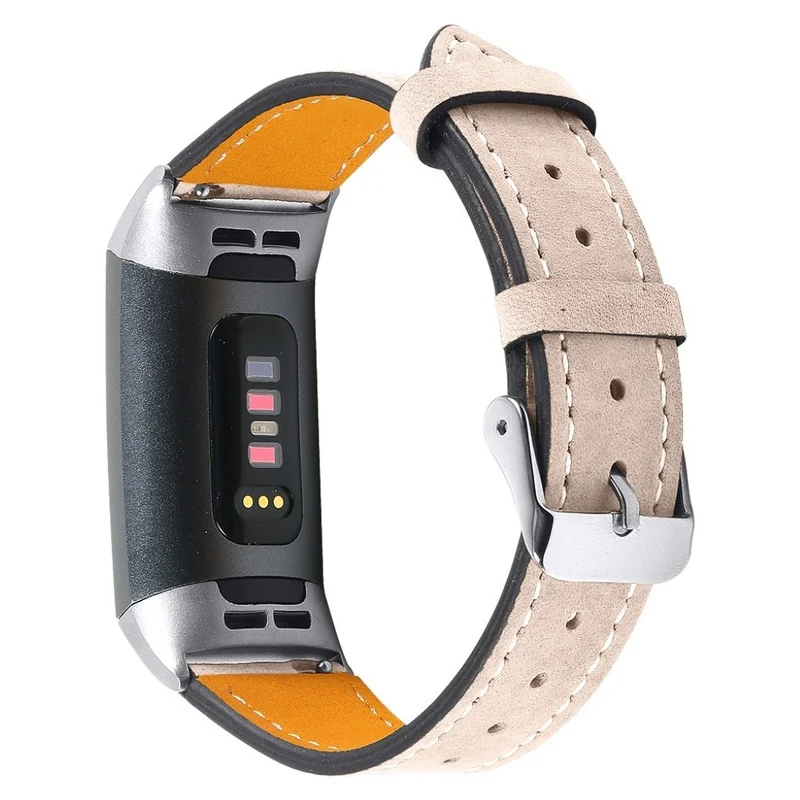 Cool Fitbit Charge 4 / Fitbit Charge 3 Echtes Leder armband
