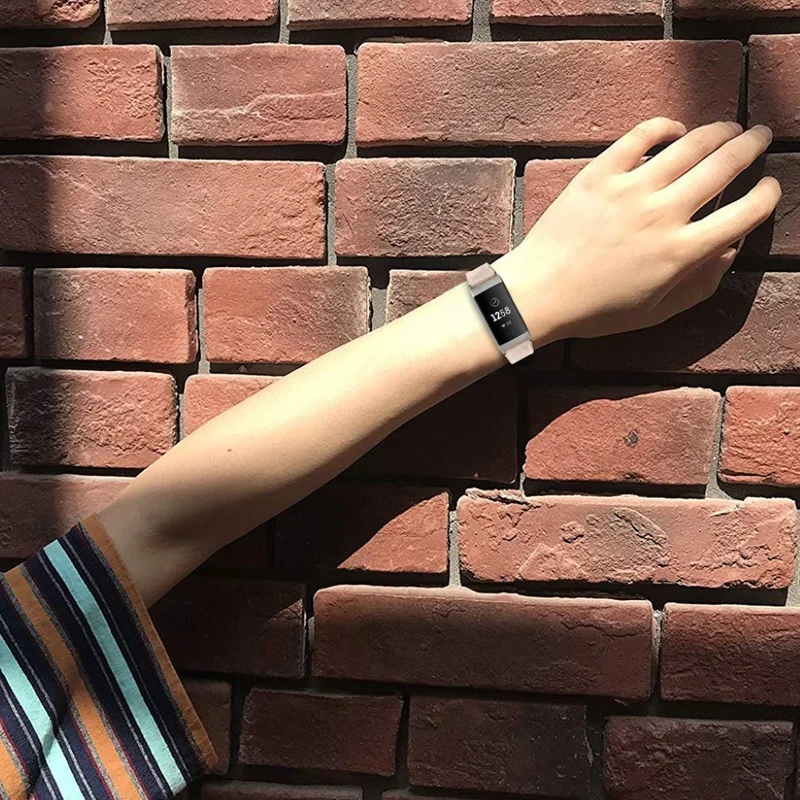 Cool Fitbit Charge 4 / Fitbit Charge 3 Echtes Leder armband
