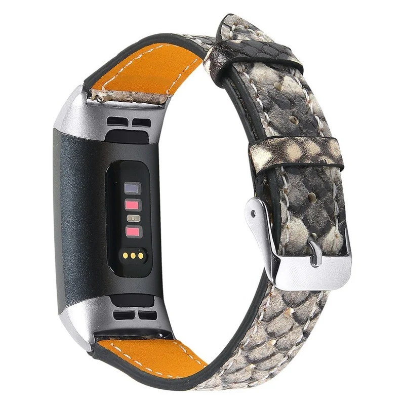 Cool Fitbit Charge 4 / Fitbit Charge 3 Echtes Leder armband