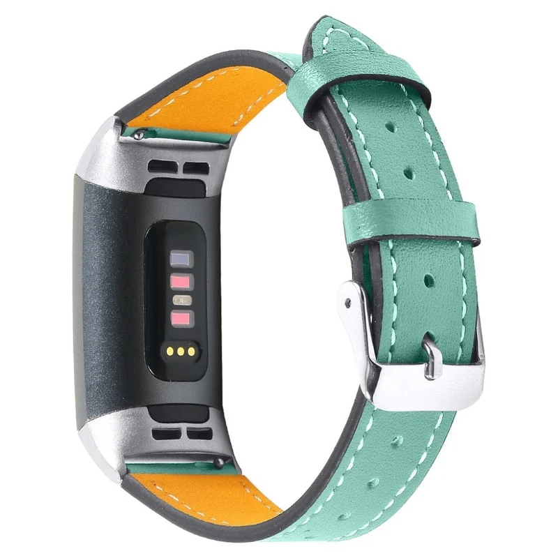 Cool Fitbit Charge 4 / Fitbit Charge 3 Echtes Leder armband