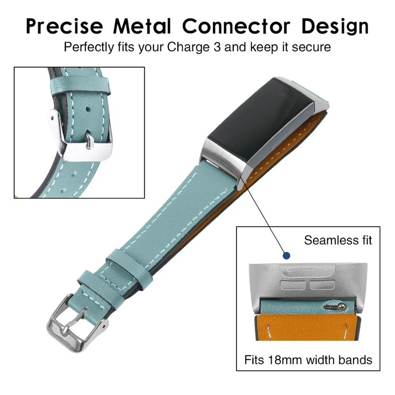 Cool Fitbit Charge 4 / Fitbit Charge 3 Echtes Leder armband