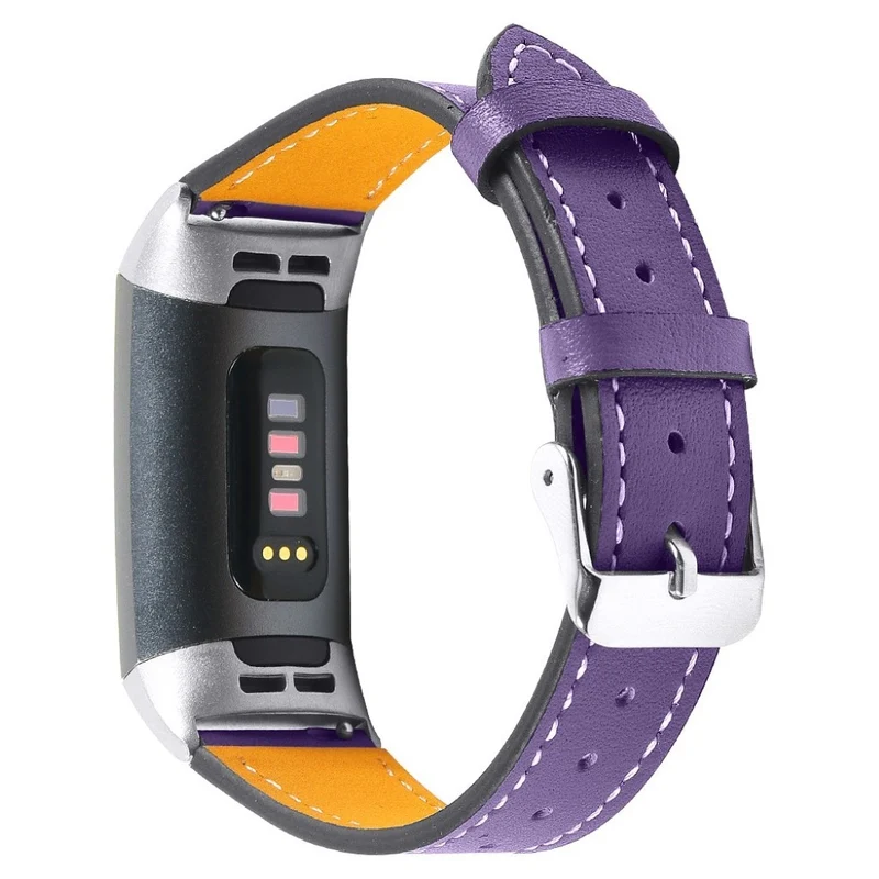 Cool Fitbit Charge 4 / Fitbit Charge 3 Echtes Leder armband