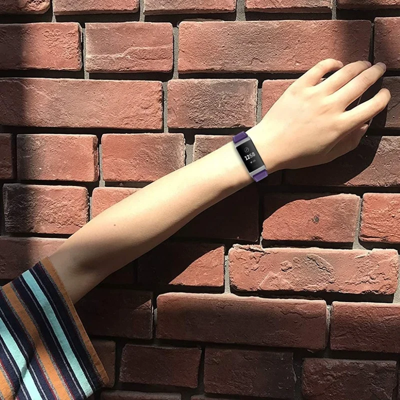 Cool Fitbit Charge 4 / Fitbit Charge 3 Echtes Leder armband