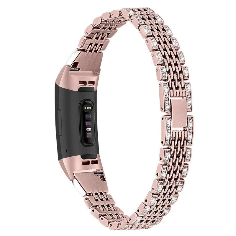 Fitbit Charge 4 / Fitbit Charge 3 Metall und Strass armband