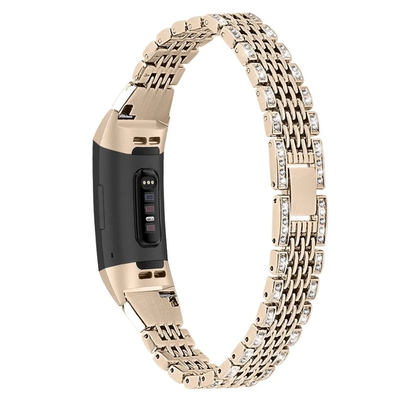 Fitbit Charge 4 / Fitbit Charge 3 Metall und Strass armband