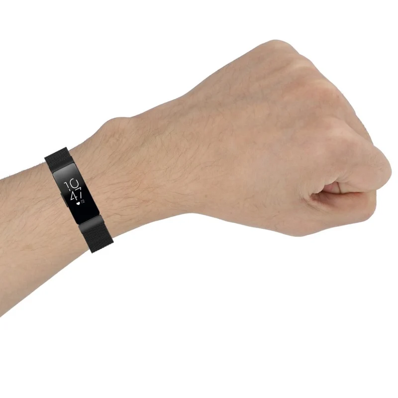 Bequem Fitbit Ace 2 / Fitbit Inspire Metall armband - Größe: L