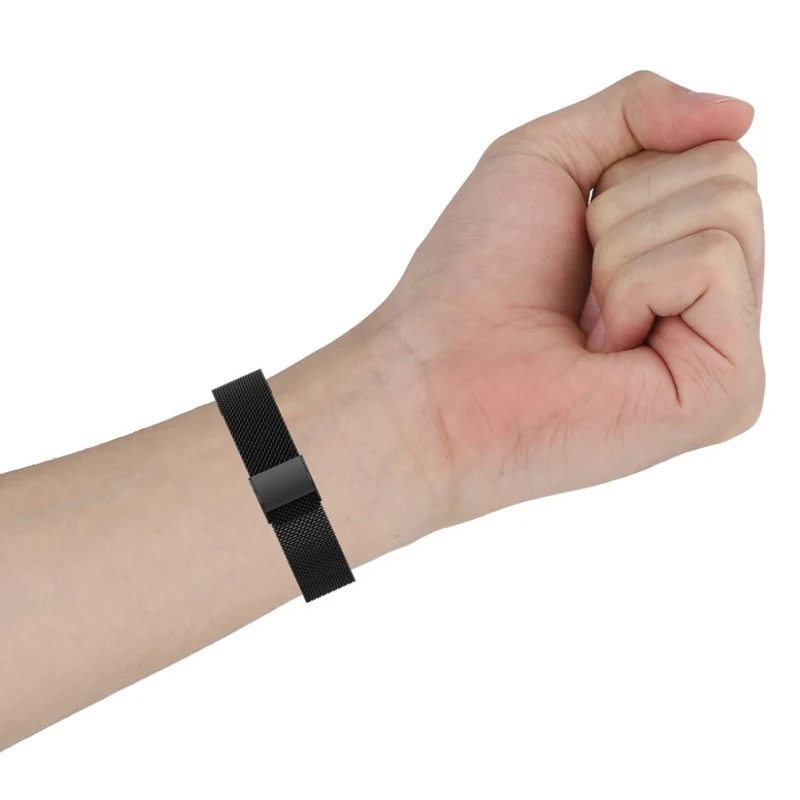 Bequem Fitbit Ace 2 / Fitbit Inspire Metall armband - Größe: L