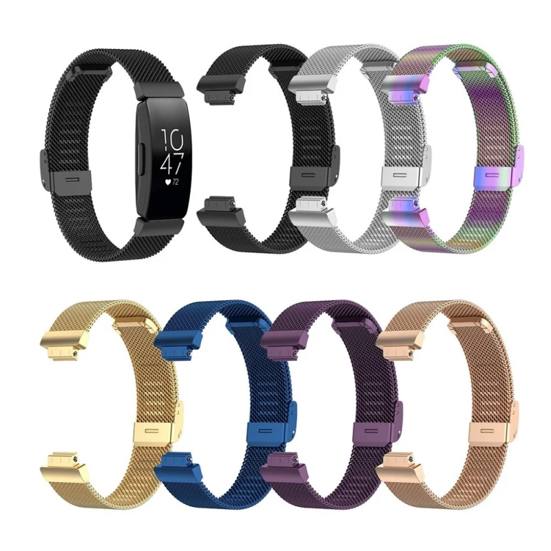 Bequem Fitbit Ace 2 / Fitbit Inspire Metall armband - Größe: L
