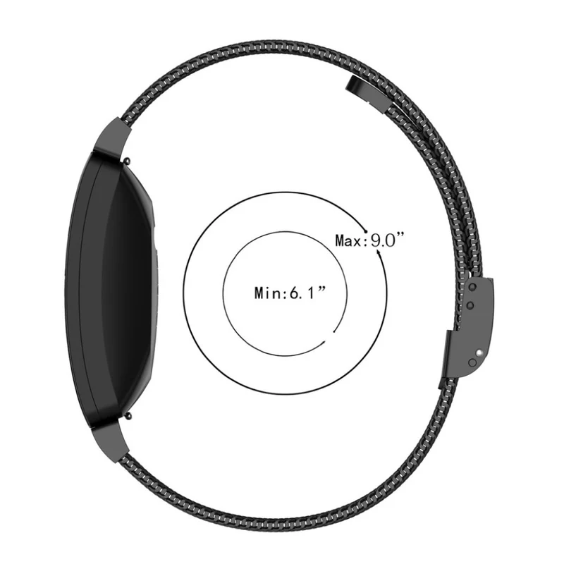 Bequem Fitbit Ace 2 / Fitbit Inspire Metall armband - Größe: L