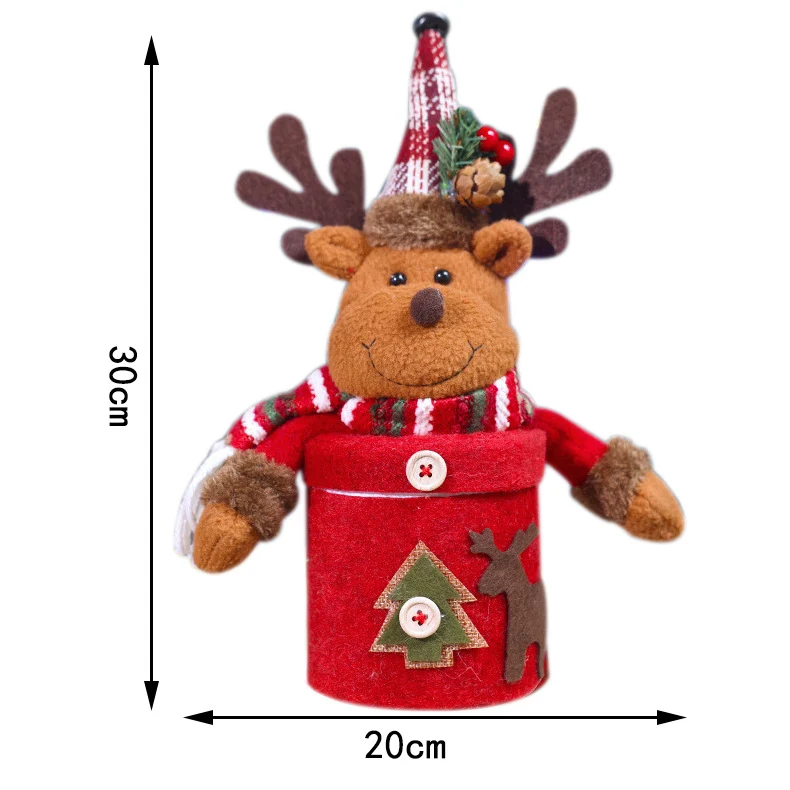Dekorative Schneemannfigur mit Herzmuster