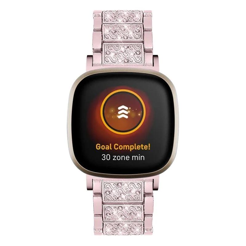 Süß Fitbit Versa 3 / Fitbit Sense Metall und Strass armband