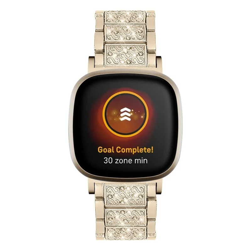 Süß Fitbit Versa 3 / Fitbit Sense Metall und Strass armband