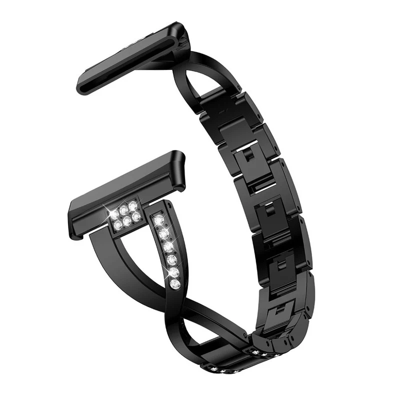 Süß Fitbit Versa 3 / Fitbit Sense Metall und Strass armband
