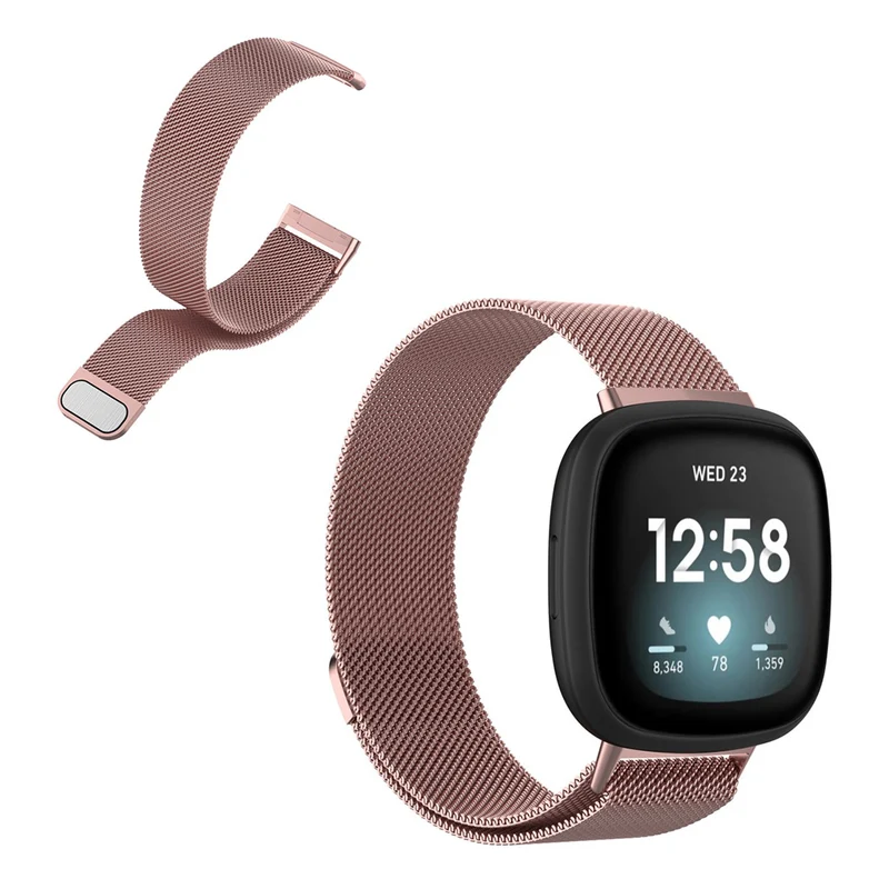 Wunderbar Fitbit Versa 3 / Fitbit Sense Metall armband