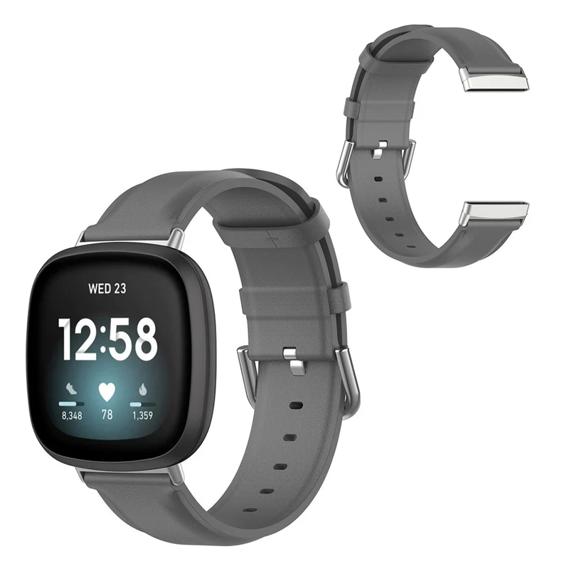 Exquisit Fitbit Versa 3 / Fitbit Sense Echtes Leder armband