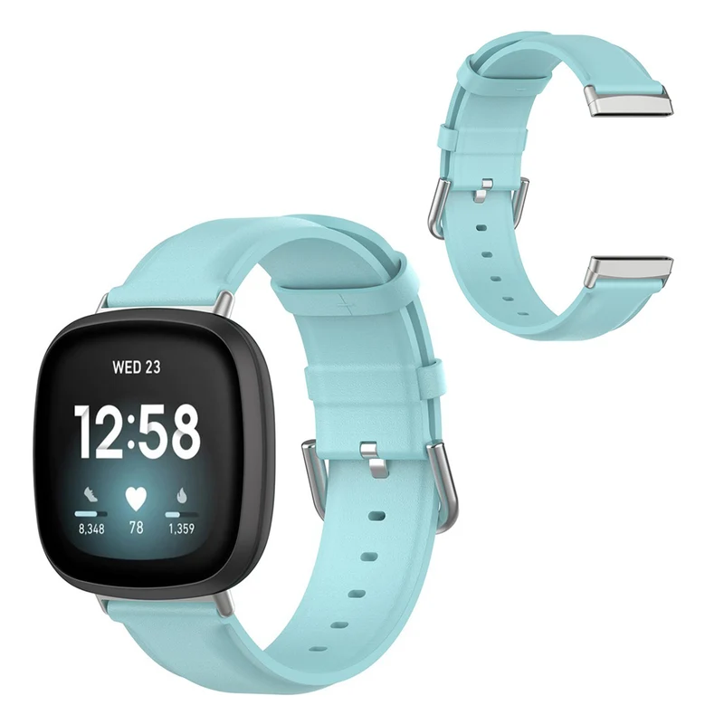 Exquisit Fitbit Versa 3 / Fitbit Sense Echtes Leder armband