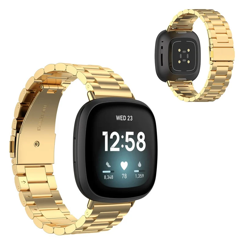 Sehr modisch Fitbit Versa 3 / Fitbit Sense Metall armband