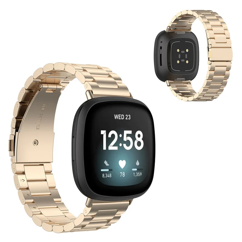 Sehr modisch Fitbit Versa 3 / Fitbit Sense Metall armband