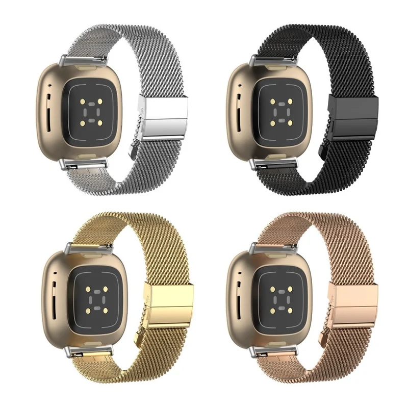 Super robust Fitbit Versa 3 Metall armband