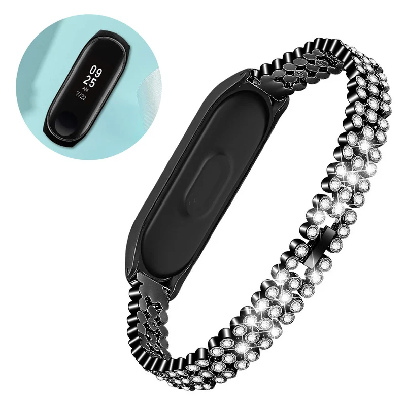 Absolut angenehm Xiaomi Mi Band 5 Metall und Strass armband