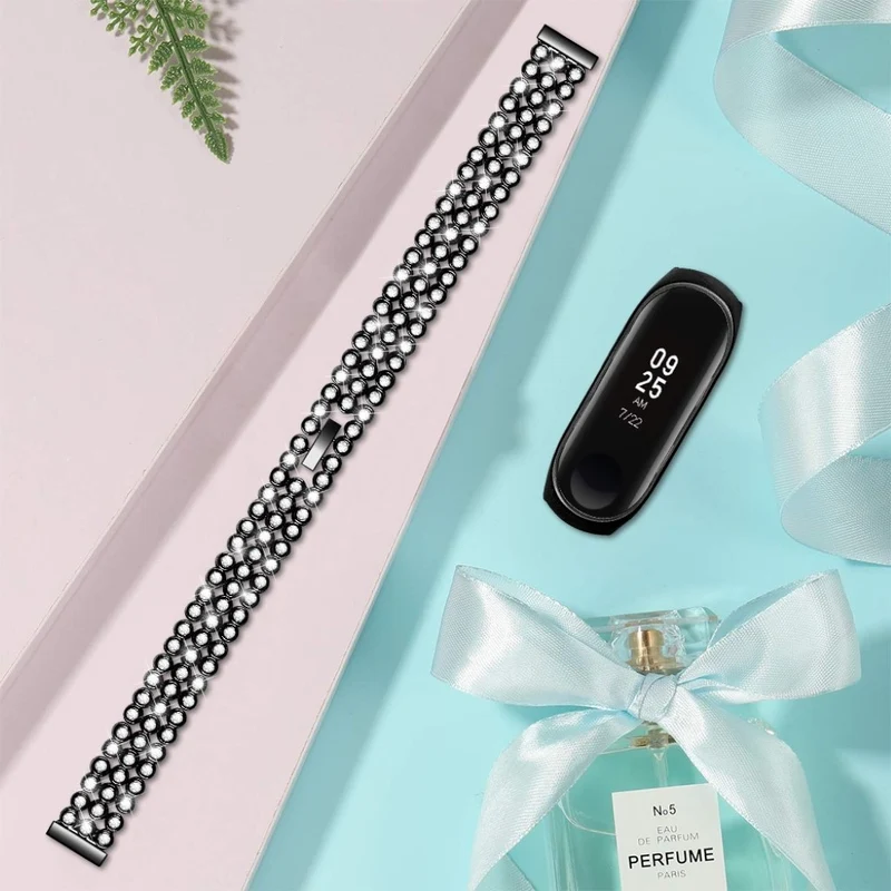 Absolut angenehm Xiaomi Mi Band 5 Metall und Strass armband
