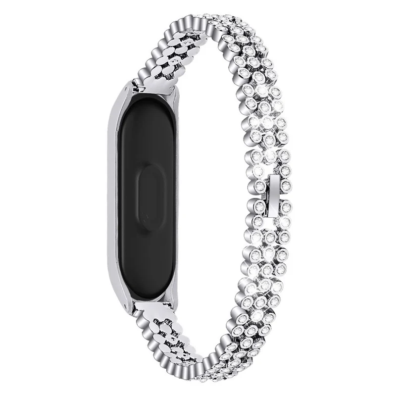 Absolut angenehm Xiaomi Mi Band 5 Metall und Strass armband