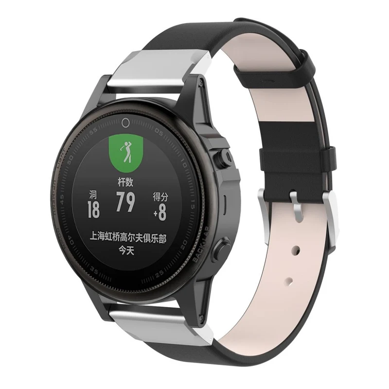 Cool Garmin Fenix 6S / Garmin Fenix 5S Echtes Leder armband