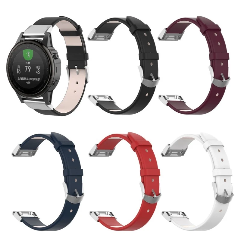 Cool Garmin Fenix 6S / Garmin Fenix 5S Echtes Leder armband