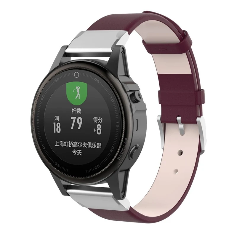 Cool Garmin Fenix 6S / Garmin Fenix 5S Echtes Leder armband
