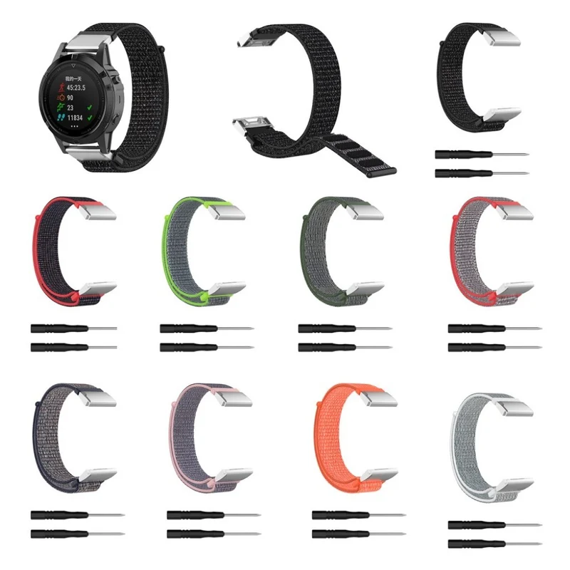 Cool Garmin Fenix 6 / Garmin Fenix 5 Textil / Nylon armband