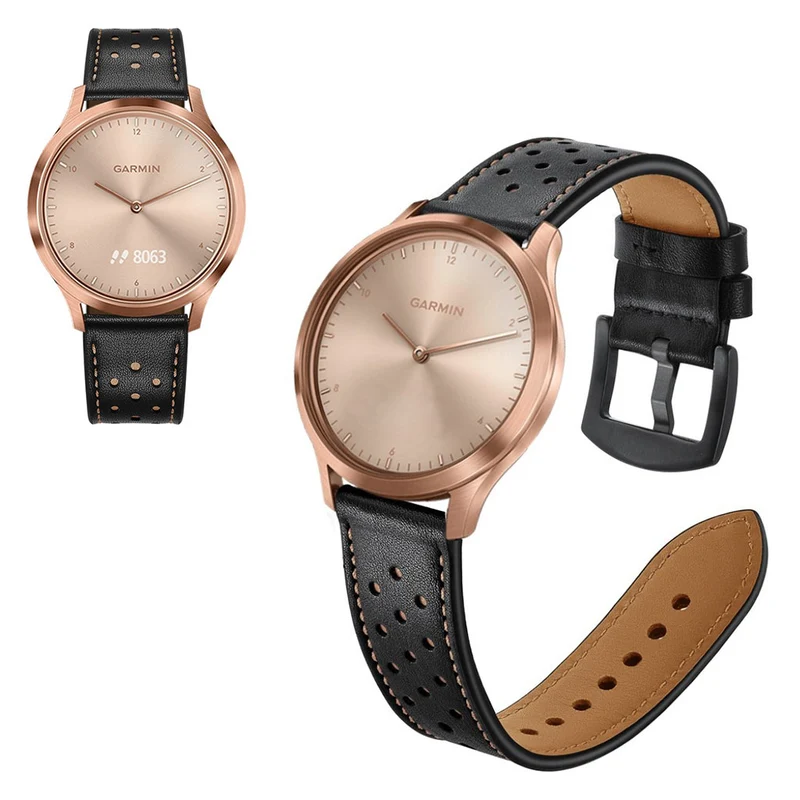 Garmin Vivoactive 3 / Garmin Vivomove HR Echtes Leder armband