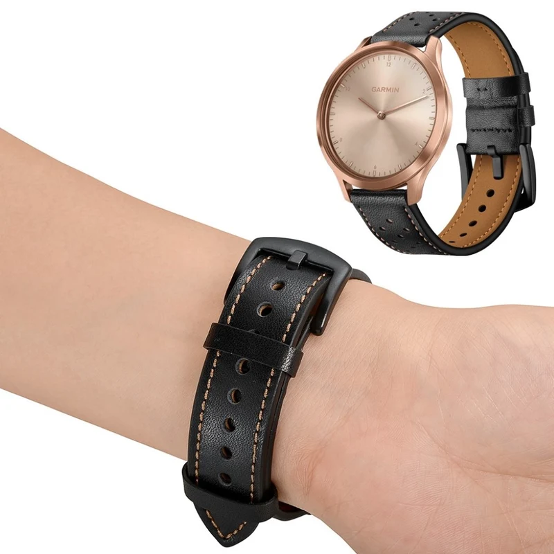 Garmin Vivoactive 3 / Garmin Vivomove HR Echtes Leder armband