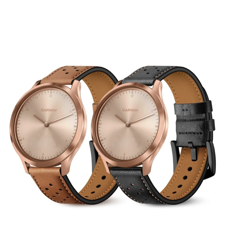 Garmin Vivoactive 3 / Garmin Vivomove HR Echtes Leder armband
