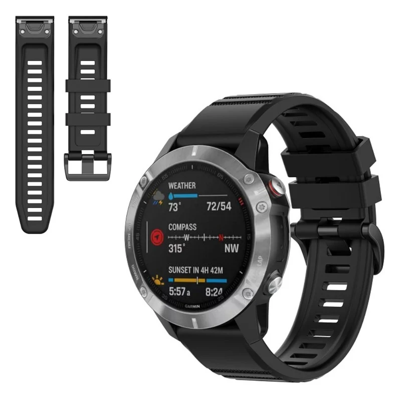Sehr gut Garmin Fenix 6X Pro Silikon / TPU armband