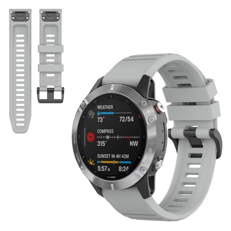 Sehr gut Garmin Fenix 6X Pro Silikon / TPU armband