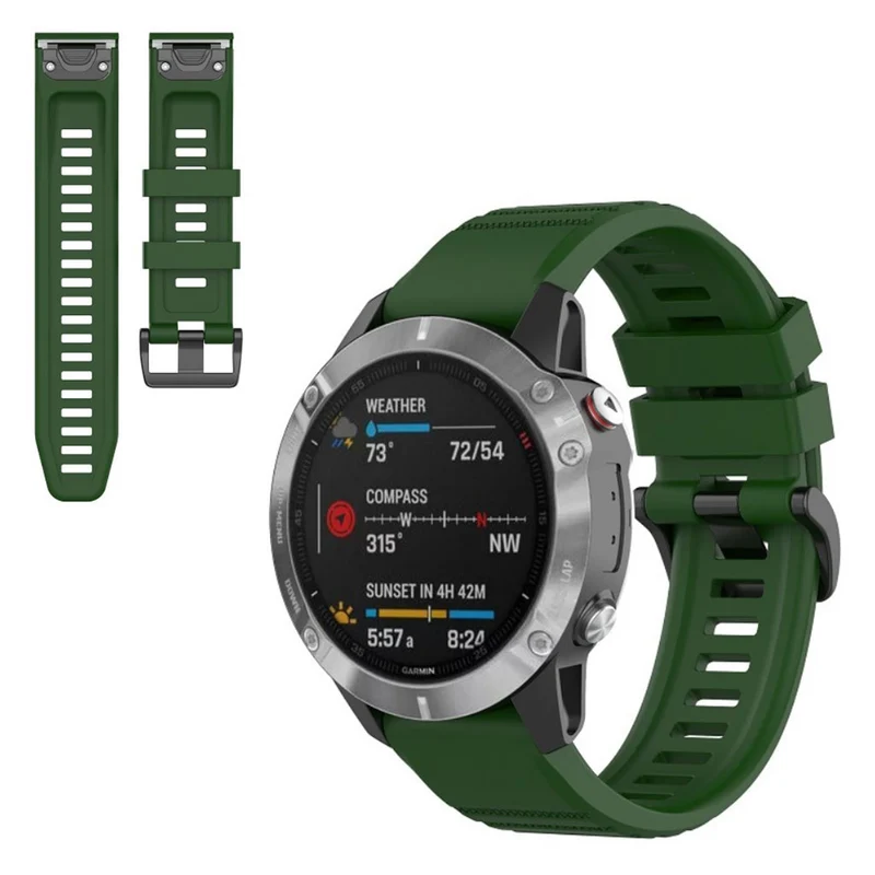 Sehr gut Garmin Fenix 6X Pro Silikon / TPU armband