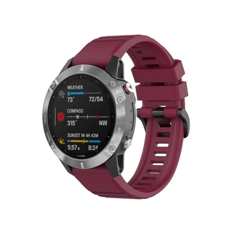 Sehr gut Garmin Fenix 6X Pro Silikon / TPU armband