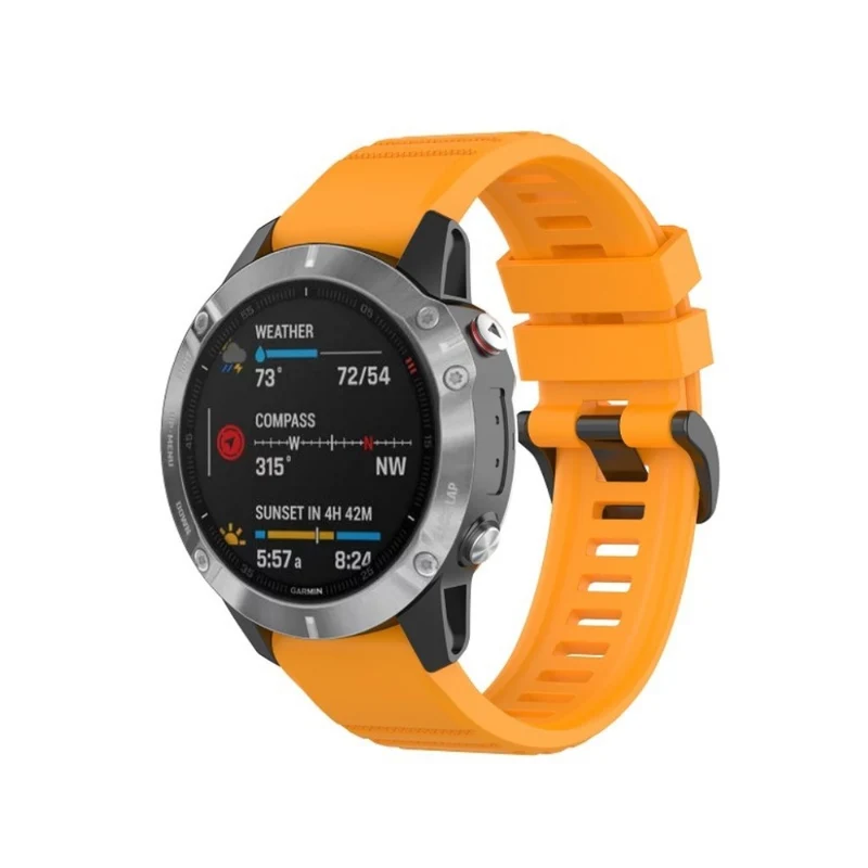 Sehr gut Garmin Fenix 6X Pro Silikon / TPU armband