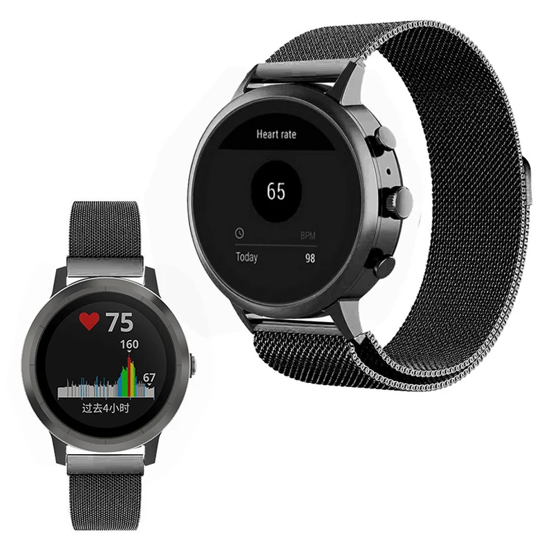 Unglaublich gut Garmin Vivoactive 4S Metall armband