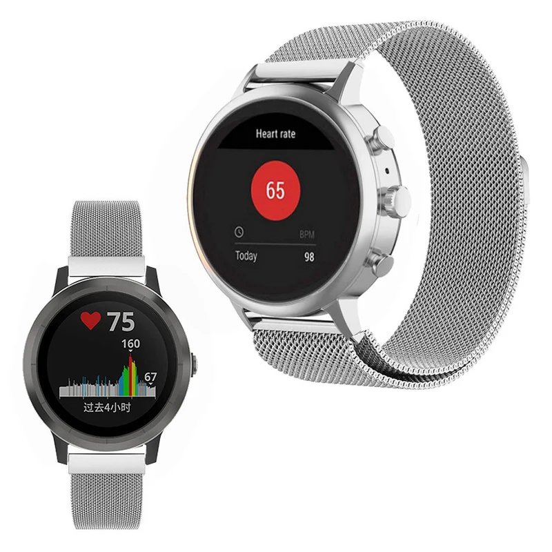 Unglaublich gut Garmin Vivoactive 4S Metall armband