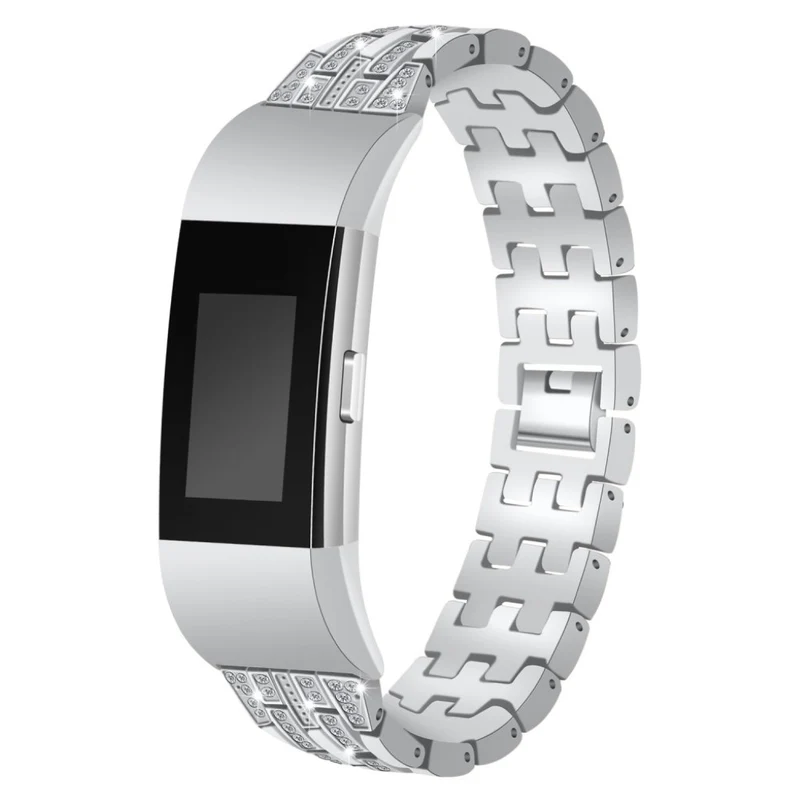 Super gut Fitbit Charge 2 Metall und Strass armband