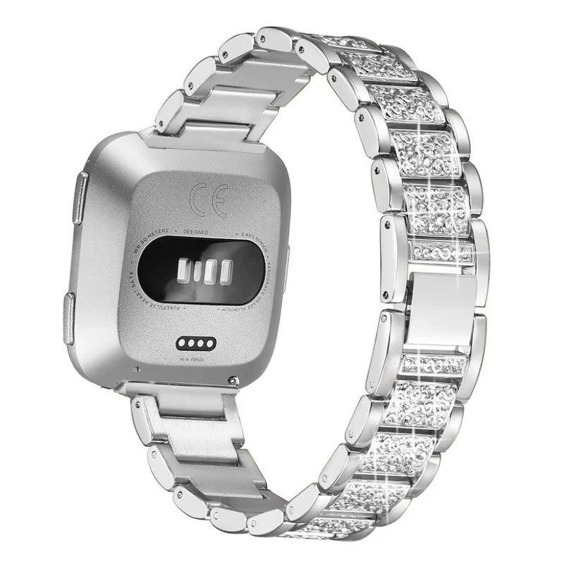 Super stark Fitbit Versa Metall und Strass armband