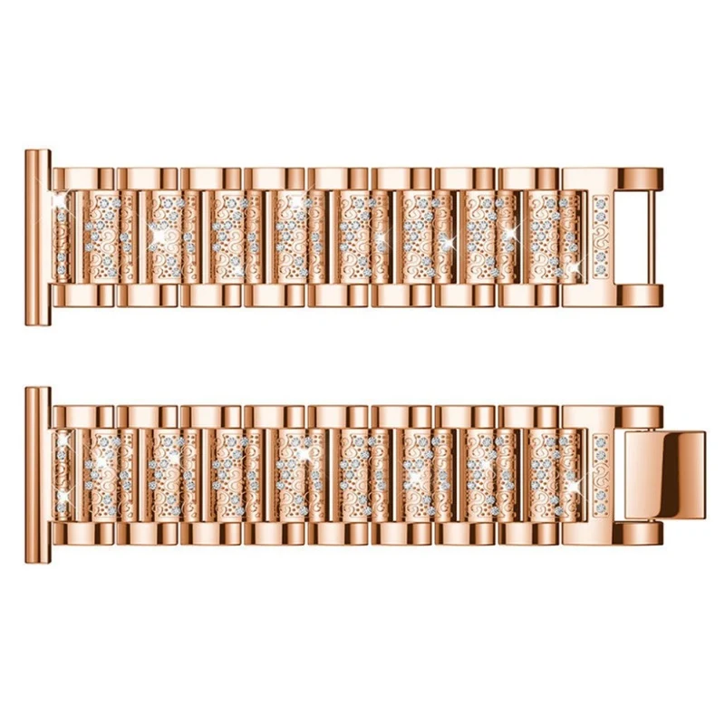 Super stark Fitbit Versa Metall und Strass armband
